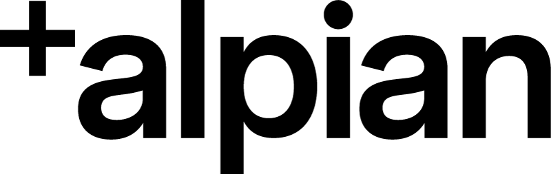 Alpian logo black
